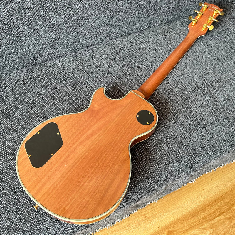 LP Custom Style Electric Guitar with Spalted Maple Top (GKS-013)