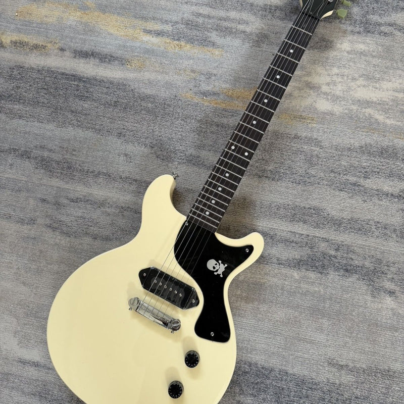 LP Junior Style Electric Guitar with Gloss TV Yellow Finish (LRG-096)