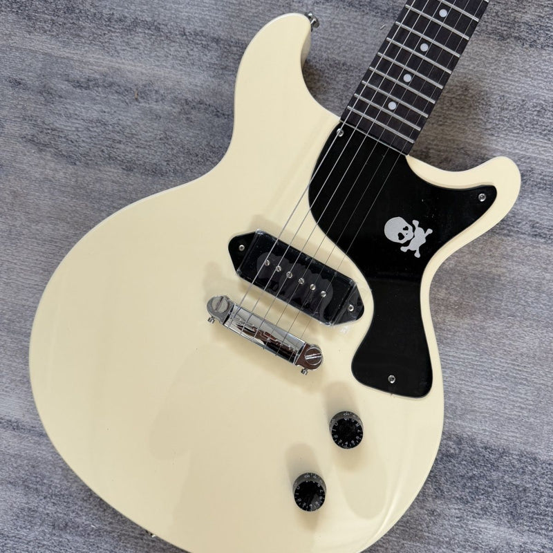 LP Junior Style Electric Guitar with Gloss TV Yellow Finish (LRG-096)