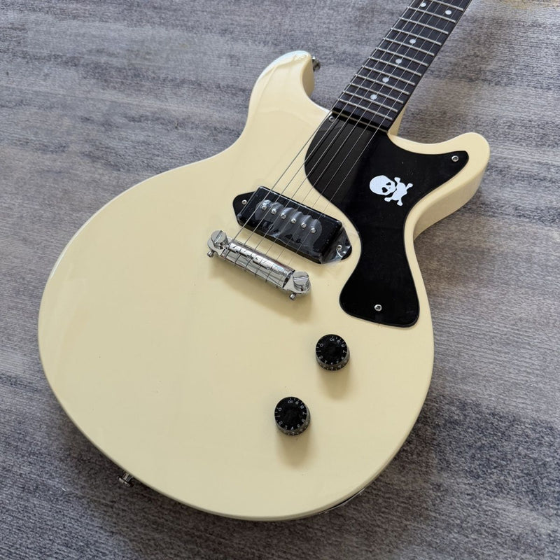 LP Junior Style Electric Guitar with Gloss TV Yellow Finish (LRG-096)