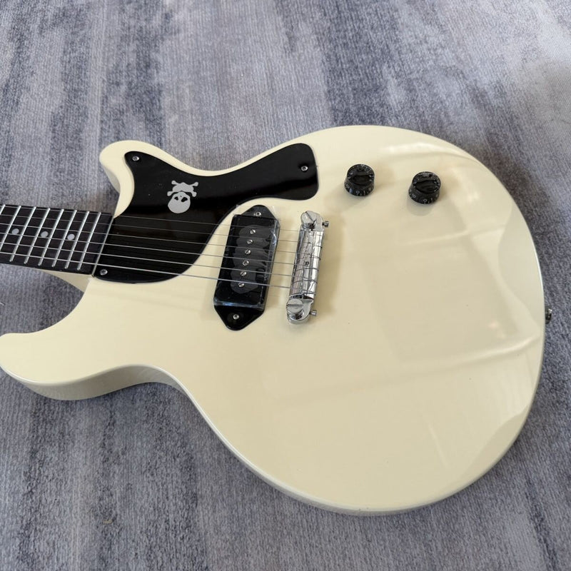 LP Junior Style Electric Guitar with Gloss TV Yellow Finish (LRG-096)