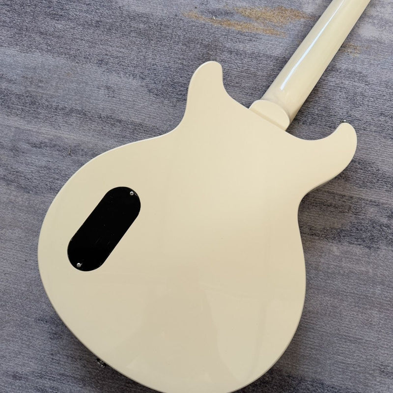 LP Junior Style Electric Guitar with Gloss TV Yellow Finish (LRG-096)