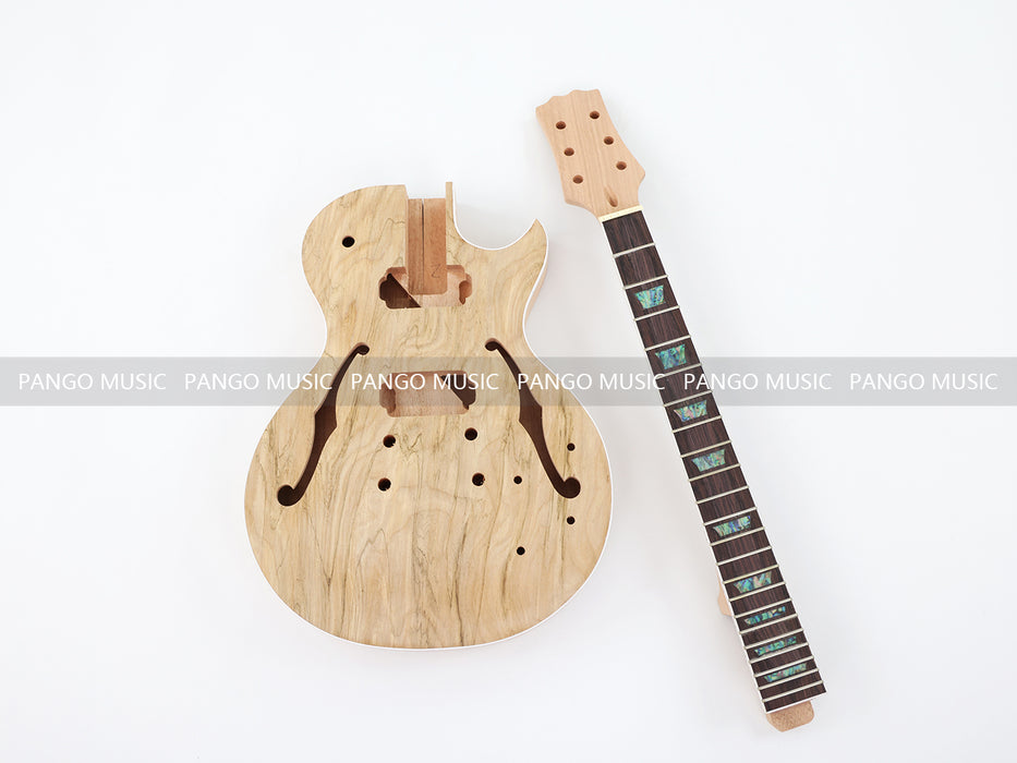 LP Standard DIY Electric Guitar Kit with Double F Holes (PLP-518, Limited Edition)