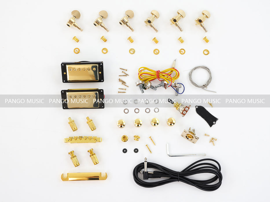 LP Standard DIY Electric Guitar Kit with Double F Holes (PLP-518, Limited Edition)
