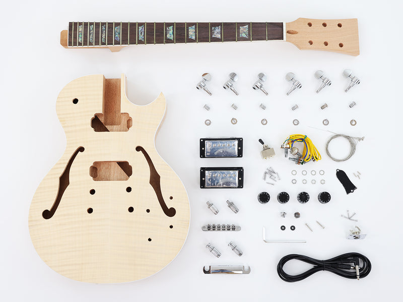 LP Standard DIY Electric Guitar Kit with Flamed Maple Top (LRF-016, Limited Edition)
