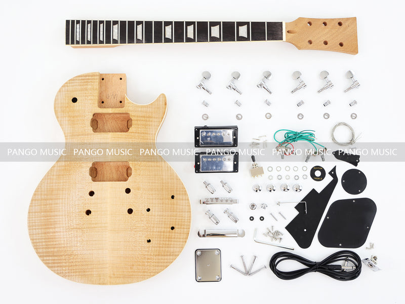 LP Standard DIY Electric Guitar Kit with Flamed Maple Top (LRF-019, Limited Edition)