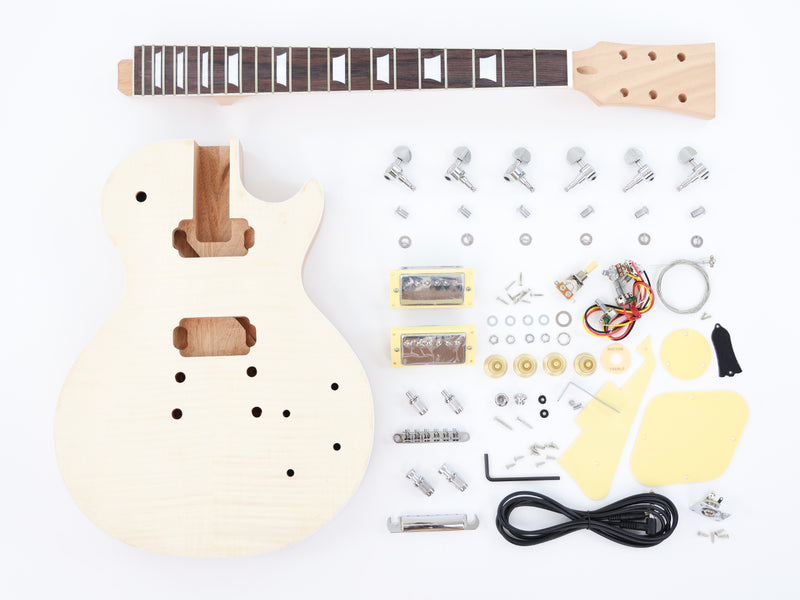 LP Standard DIY Electric Guitar Kit with Flamed Maple Top (LRF-032, Limited Edition)