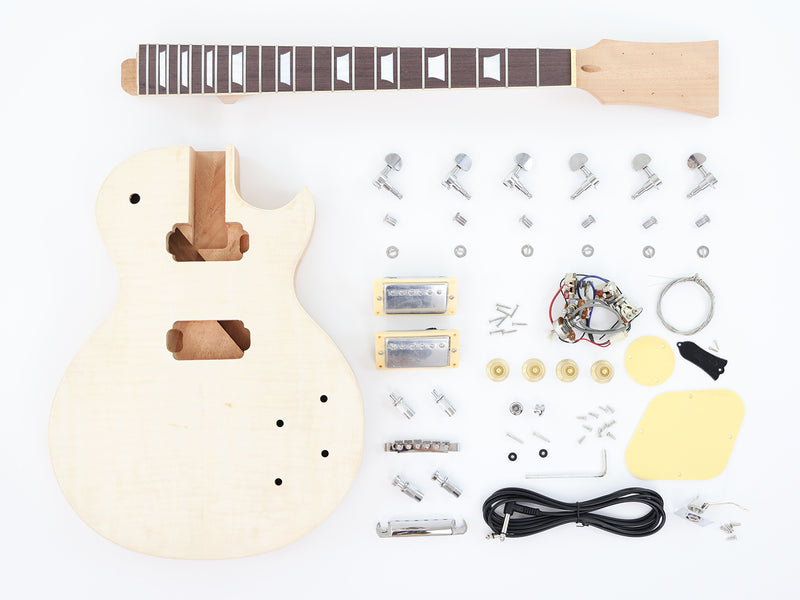 LP Standard DIY Electric Guitar Kit with Flamed Maple Top (LRF-035, Limited Edition)