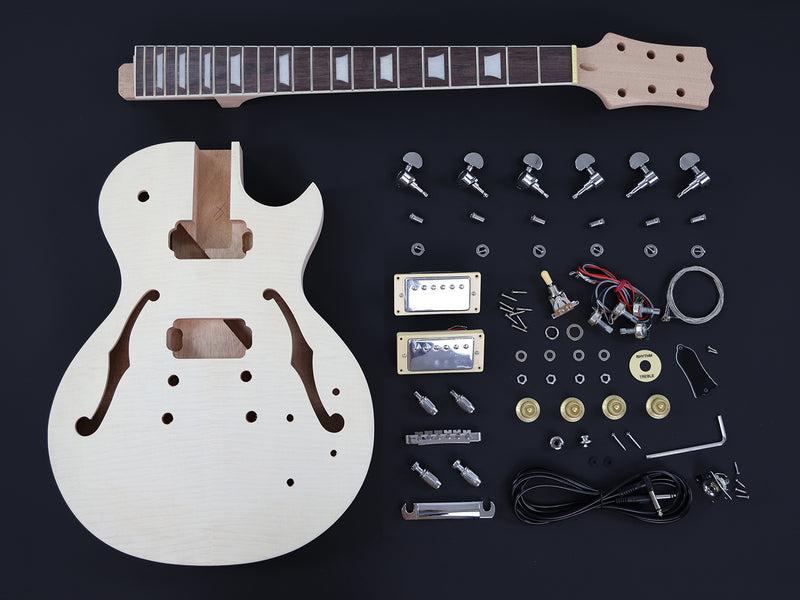 LP Standard DIY Electric Guitar Kit with Flamed Maple Top (LRF-048, Limited Edition)