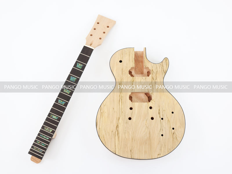 LP Standard DIY Electric Guitar Kit with Spalted Maple Top (LRF-028, Limited Edition)