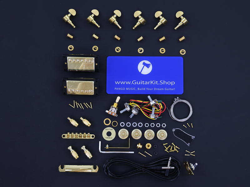 LP Standard Style DIY Electric Guitar Kit with Solid Maple Top(16568, Limited Edition)