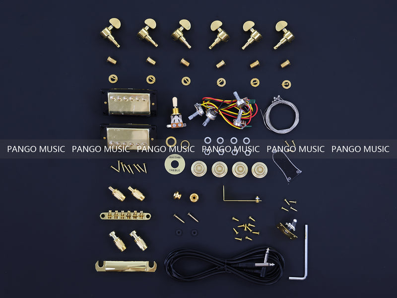 LP Standard Style DIY Electric Guitar Kit with Solid Maple Top(16568, Limited Edition)
