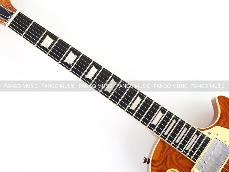 LP Standard Style Electric Guitar with Burl Rosewood Top (YMZ-088)