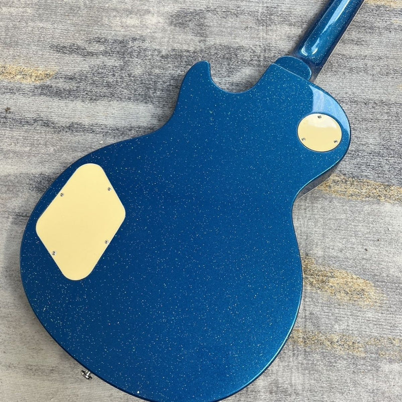LP Standard Style Electric Guitar with Gloss Blue Sparkle Finish(LRG-086)