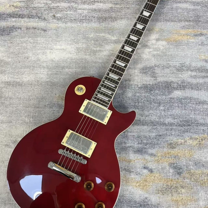 LP Standard Style Electric Guitar with Gloss Wine Red Finish(LRG-141)