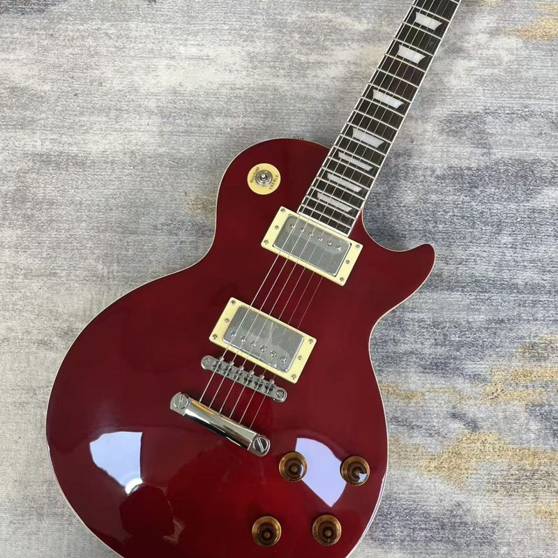 LP Standard Style Electric Guitar with Gloss Wine Red Finish(LRG-141)