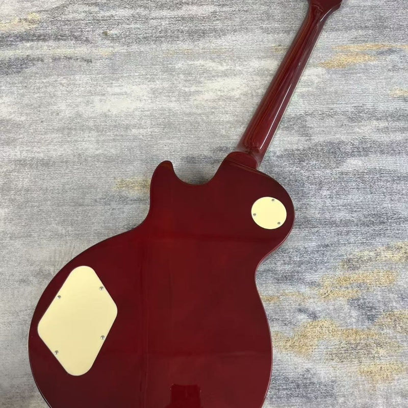 LP Standard Style Electric Guitar with Gloss Wine Red Finish(LRG-141)