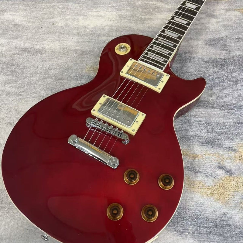LP Standard Style Electric Guitar with Gloss Wine Red Finish(LRG-141)