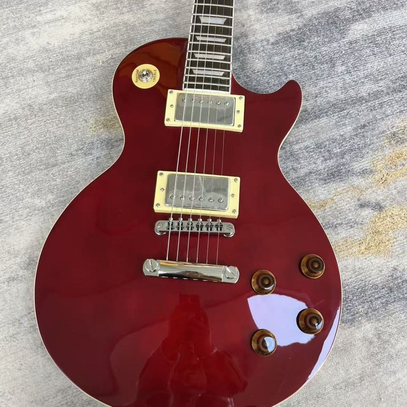 LP Standard Style Electric Guitar with Gloss Wine Red Finish(LRG-141)