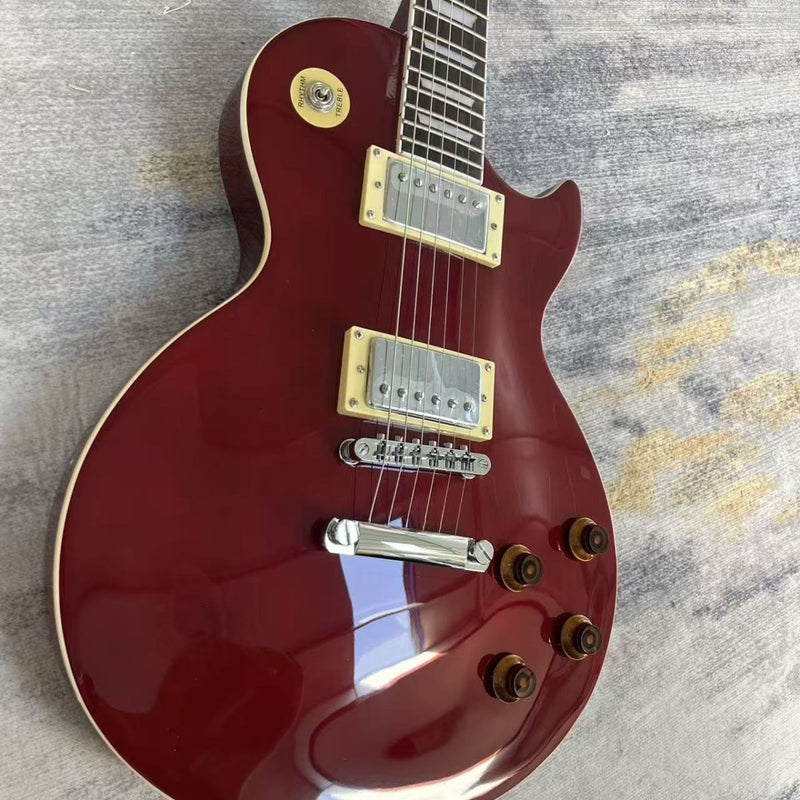 LP Standard Style Electric Guitar with Gloss Wine Red Finish(LRG-141)