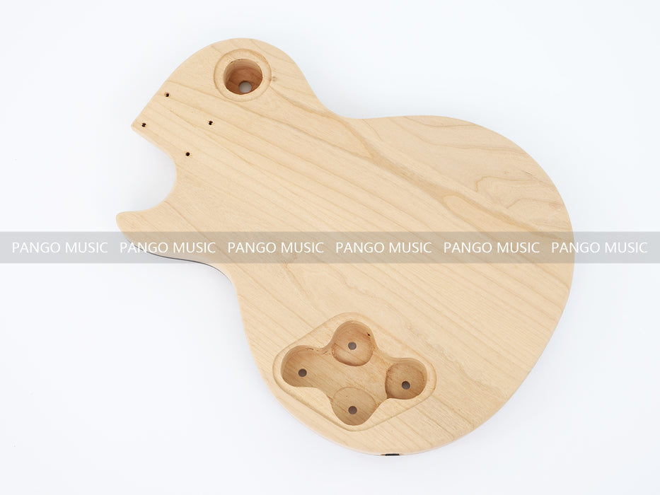 LP Standard Ultra-thin Body DIY Electric Guitar Kit with Spalted Maple Top (LRF-021, Limited Edition)