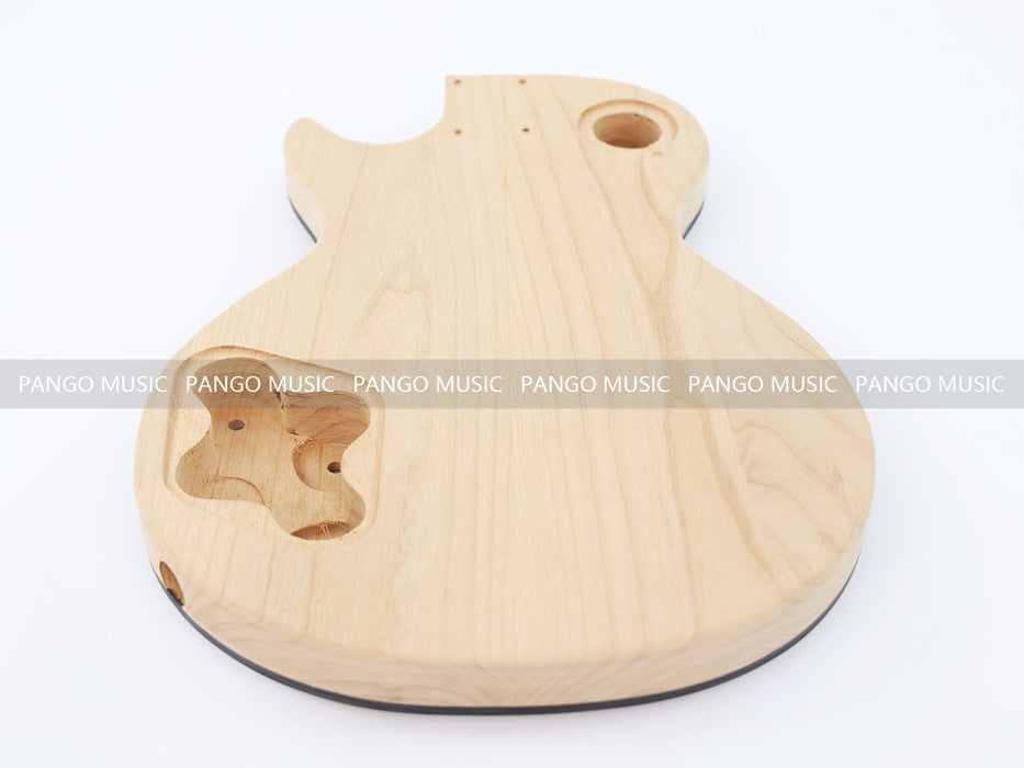 LP Standard Ultra-thin Body DIY Electric Guitar Kit with Spalted Maple Top (LRF-021, Limited Edition)