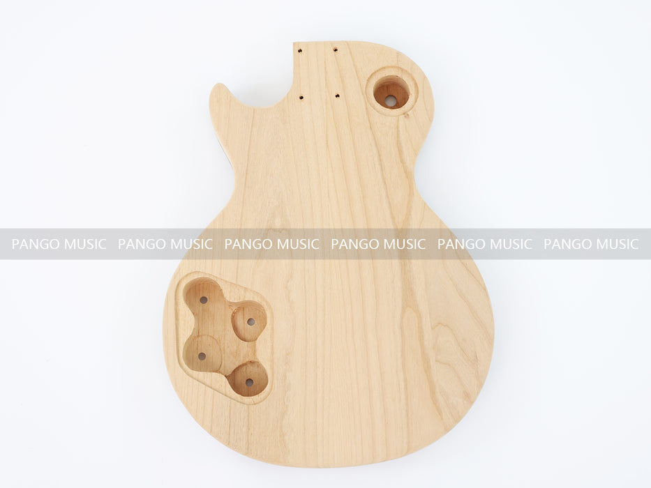 LP Standard Ultra-thin Body DIY Electric Guitar Kit with Spalted Maple Top (LRF-021, Limited Edition)