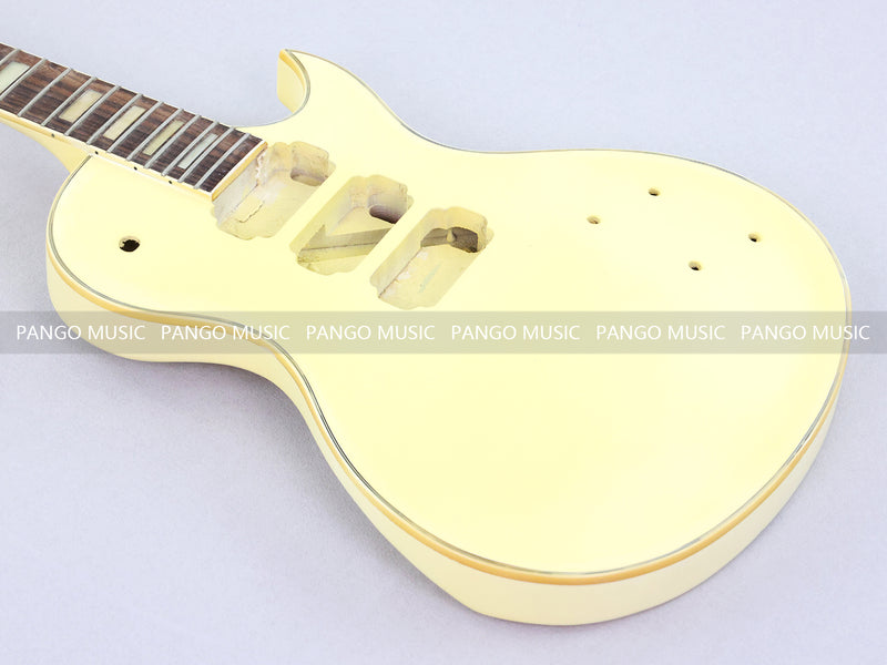 LP Style Pre-Finished Satin Ivory DIY Electric Guitar Kit (RTA-017)