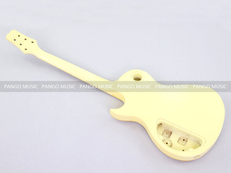 LP Style Pre-Finished Satin Ivory DIY Electric Guitar Kit (RTA-017)