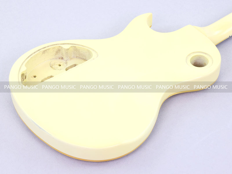 LP Style Pre-Finished Satin Ivory DIY Electric Guitar Kit (RTA-017)