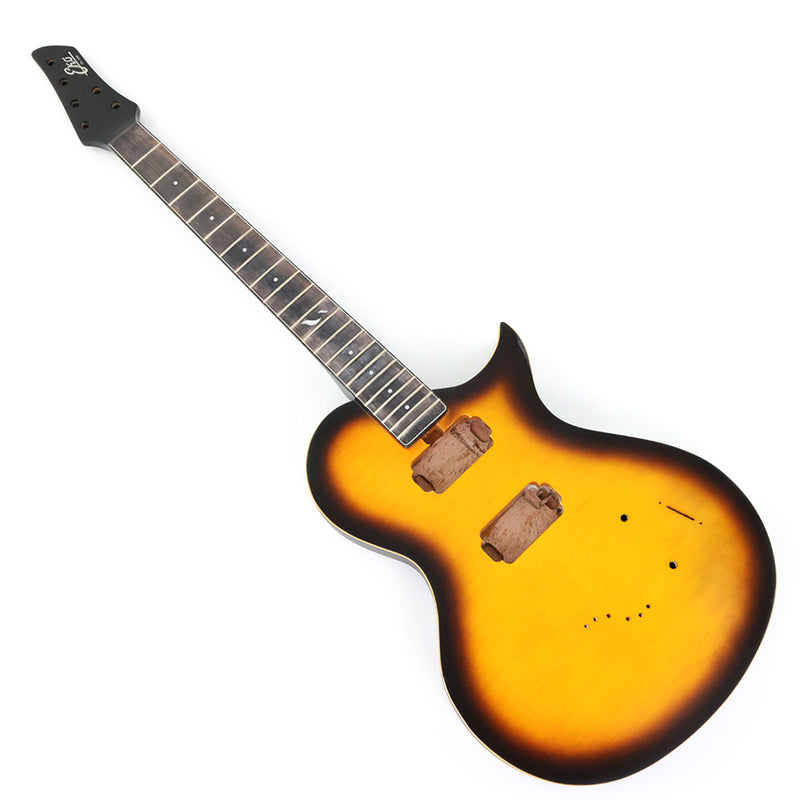 LP Style Pre-Finished Satin Sunburst DIY Electric Guitar Kit (RTA-014)
