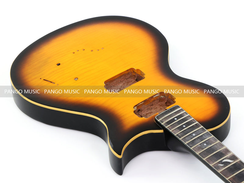 LP Style Pre-Finished Satin Sunburst DIY Electric Guitar Kit (RTA-014)