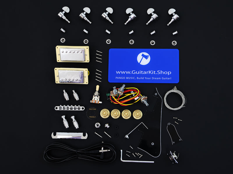 LP Style Semi-hollow DIY Electric Guitar Kit (PLP-619F, Fast Shipping, Tariff-free)
