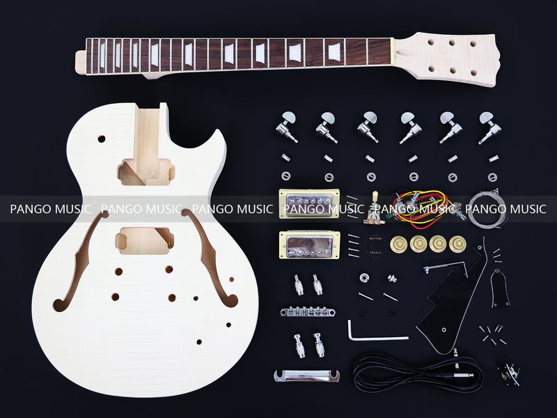 LP Style Semi-hollow DIY Electric Guitar Kit (PLP-619F, Fast Shipping, Tariff-free)