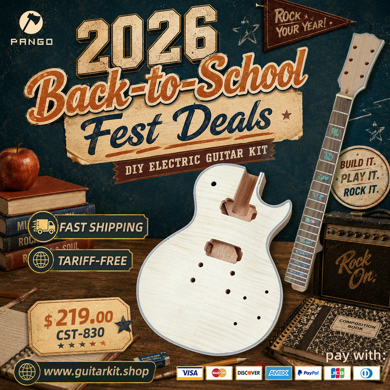 LP Custom DIY Electric Guitar Kit (CST-830F, Fast Shipping, Tariff-free)