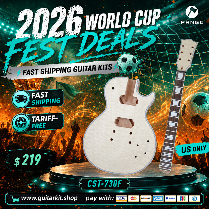 LP Custom Style DIY Electric Guitar Kit (CST-730F, Fast Shipping, Tariff-free)