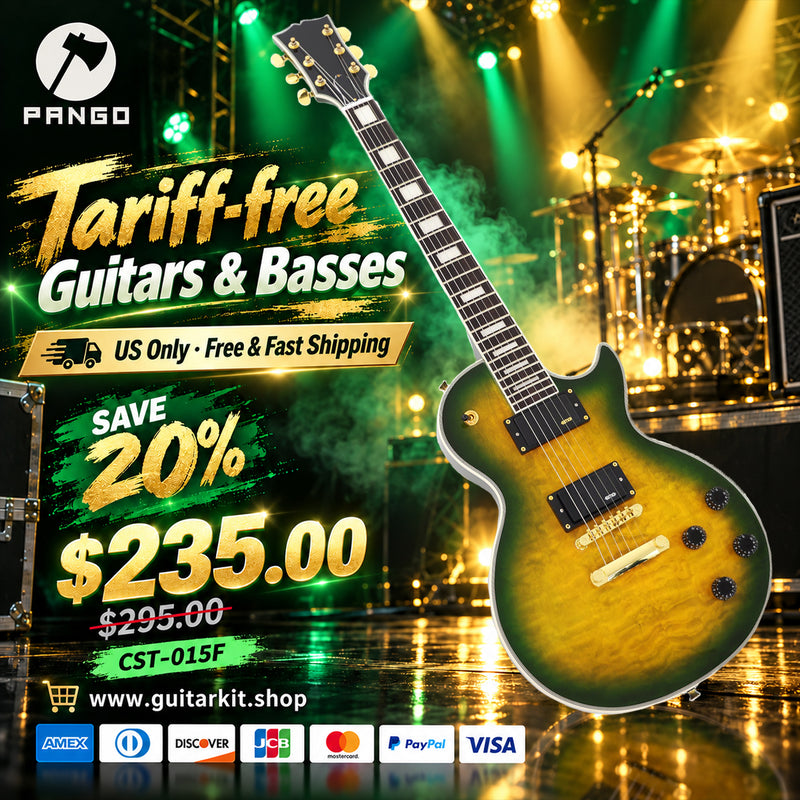 LP Custom Style Electric Guitar (CST-015F, Fast Shipping, Tariff-free)