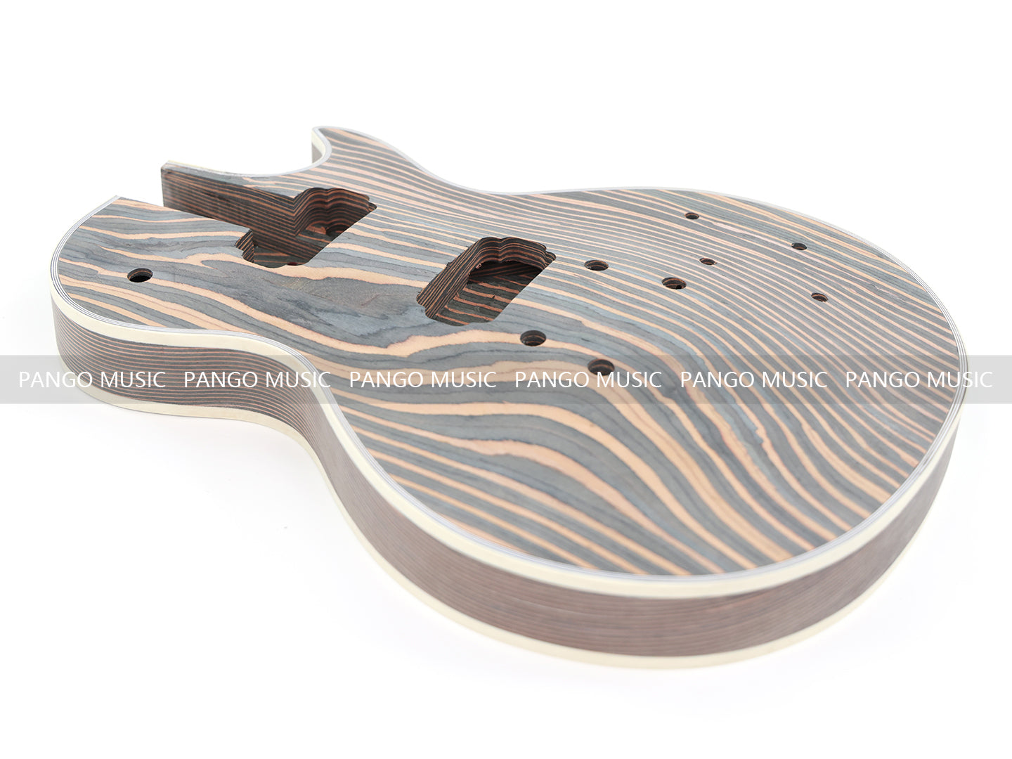 LP Custom Zebrawood DIY Electric Guitar Kit (PLP-066) — Guitar Kit