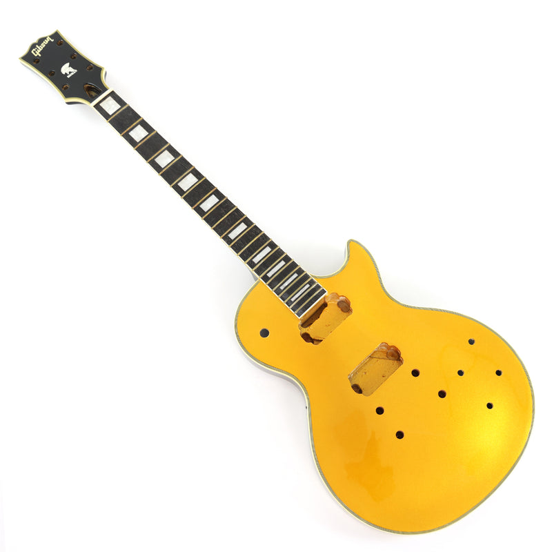 LP Style Electric Guitar with Gold Metallic Sparkling Finish (PKC-001, No Hardware, Flash Sale)