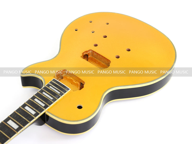 LP Style Electric Guitar with Gold Metallic Sparkling Finish (PKC-001, No Hardware, Flash Sale)