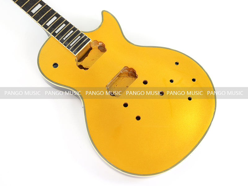 LP Style Electric Guitar with Gold Metallic Sparkling Finish (PKC-001, No Hardware, Flash Sale)