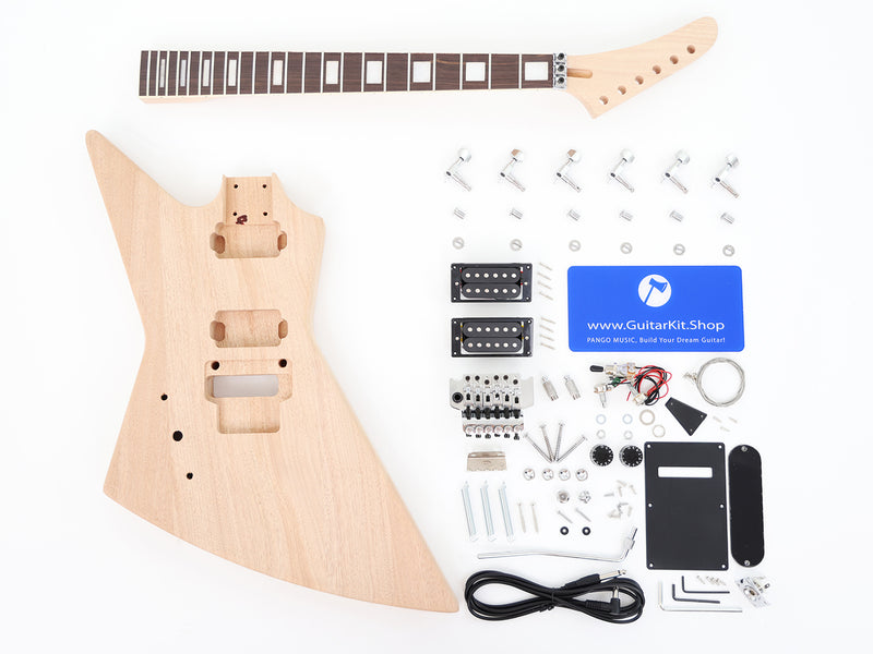 Left Hand Explorer Style DIY Electric Guitar Kit (PEX-404L)