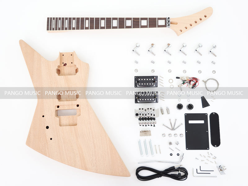 Left Hand Explorer Style DIY Electric Guitar Kit (PEX-404L)