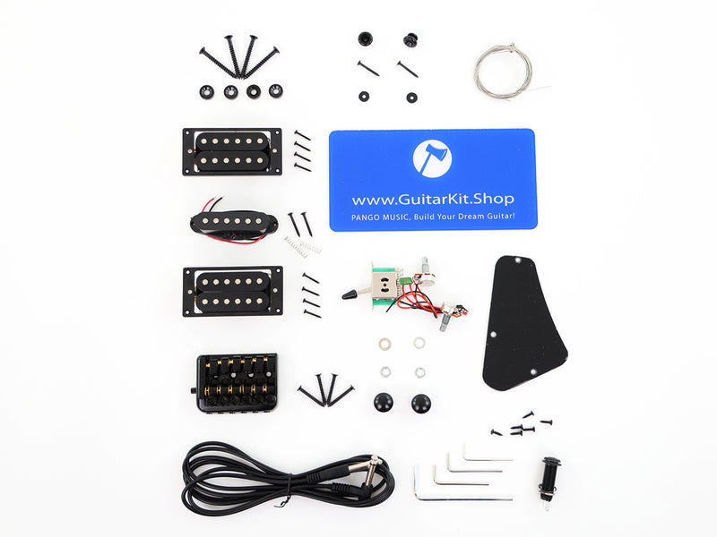 Left-Handed Headless DIY Electric Guitar Kit (ZQN-018F, Fast Shipping, Tariff-free)