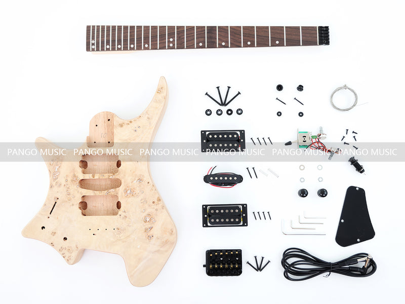 Left-Handed Headless DIY Electric Guitar Kit (ZQN-018F, Fast Shipping, Tariff-free)