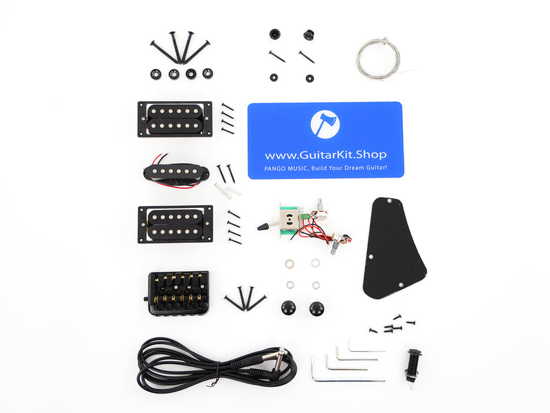 Left-Handed Headless DIY Electric Guitar Kit (ZQN-019F, Fast Shipping, Tariff-free)