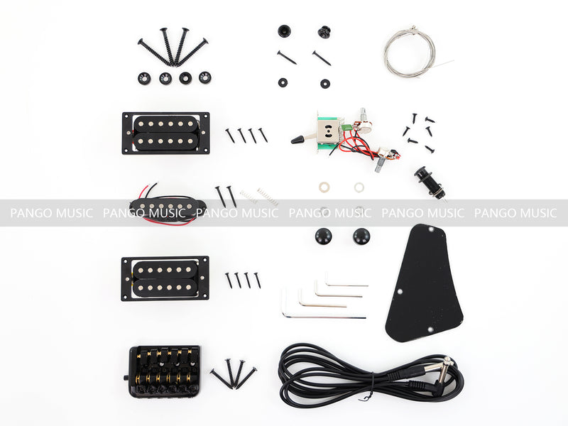 Left-Handed Headless DIY Electric Guitar Kit (ZQN-019F, Fast Shipping, Tariff-free)