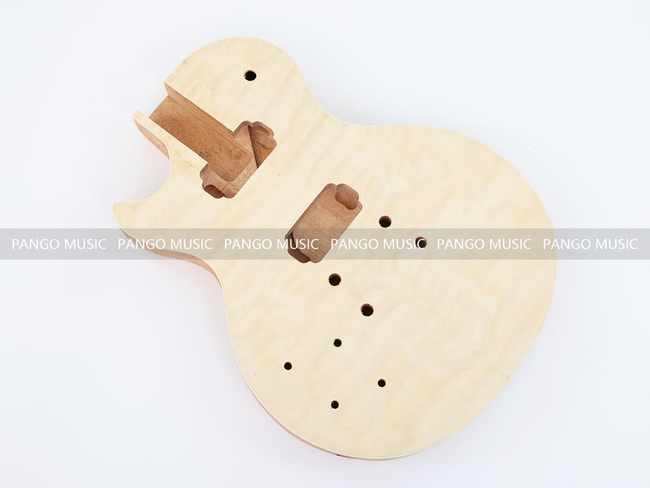 Left Hand LP Standard DIY Electric Guitar Kit with Quilted Maple Top (LRF-018, Limited Edition)