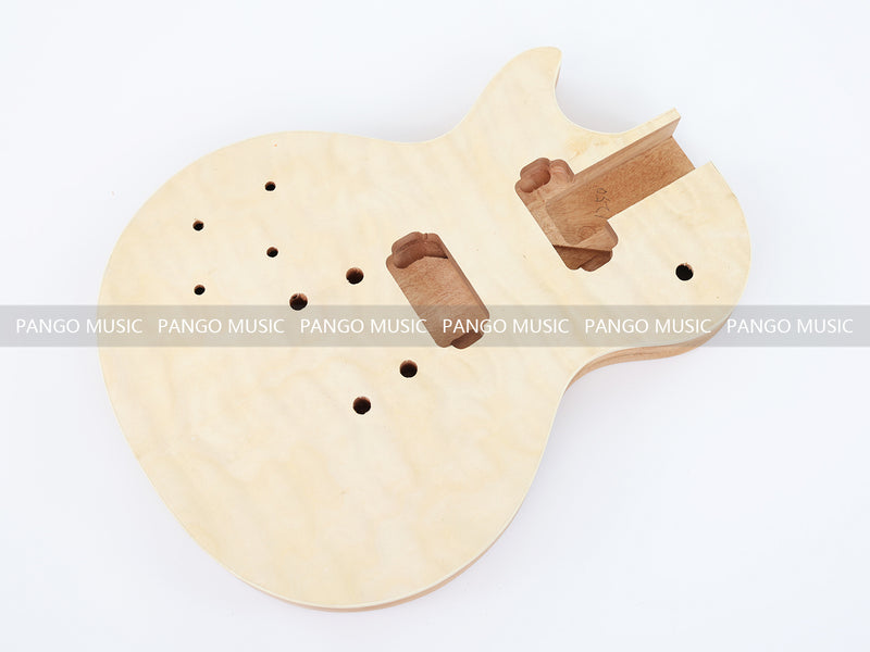 Left Hand LP Standard DIY Electric Guitar Kit with Quilted Maple Top (LRF-018, Limited Edition)