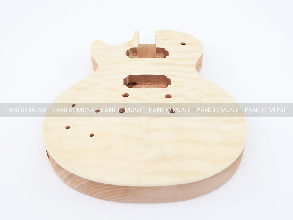 Left Hand LP Standard DIY Electric Guitar Kit with Quilted Maple Top (LRF-018, Limited Edition)